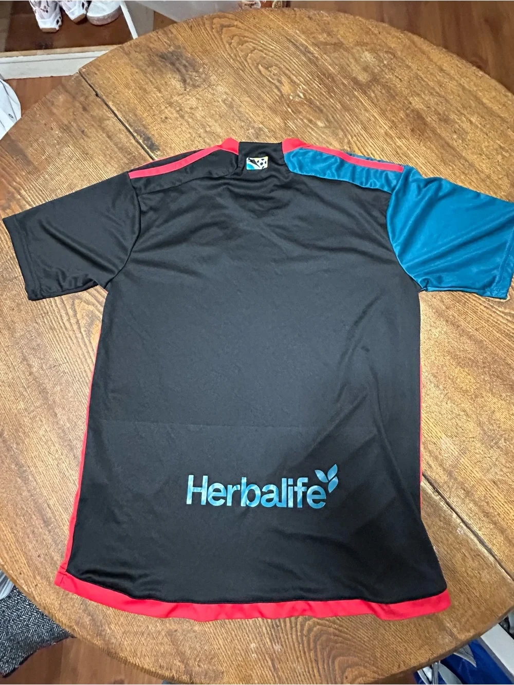 adidas Kids LA Galaxy Blue, Black & Red Soccer Jersey